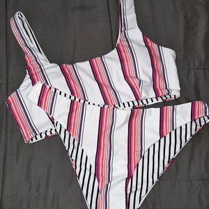 Striped Bikini Swimsuit